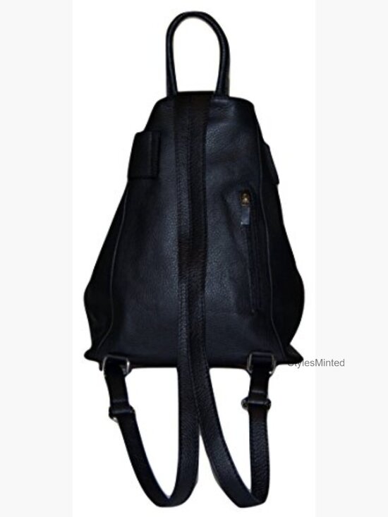 Convertible Backpack Tote Purse Italian Leather Laptop Bag main image 4